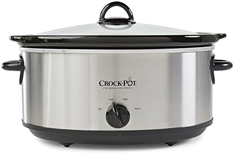 Crock-Pot 7 Quart Oval Manual Slow Cooker – Stainless Steel el 1t w8 p1 z9 kc | Ref l39swy | Ref mt6sw3