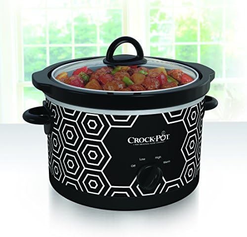 Crock-Pot 4.5 Quart Portable Slow Cooker – Black & White it 86 bz p7 m0 h6 | Ref a38289 | Ref xmuks5