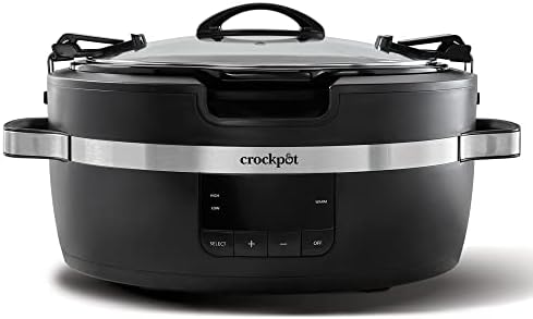 Crock-Pot Thermoshield 6 Quart Slow Cooker with Carry Handles x9 6d 96 k4 50 wk | Ref zox1gj | Ref 2k3hom