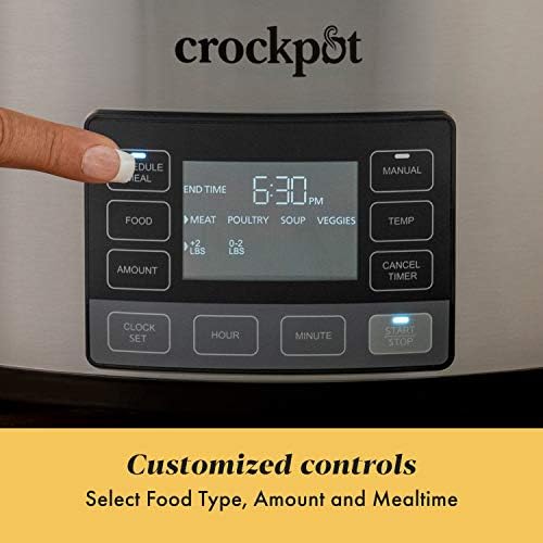 Crock-Pot MyTime 6 Quart Programmable Slow Cooker 7e qn 6n zt 34 46 | Ref 1i58a6 | Ref 2cy2sg