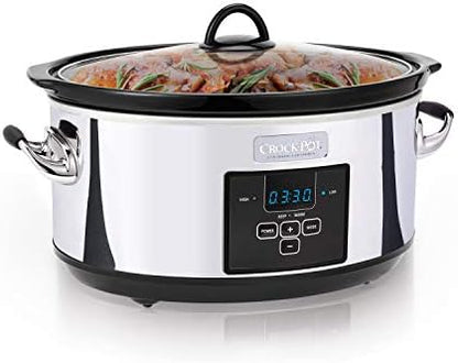 Crock-Pot 7 Quart Programmable Slow Cooker – Polished Platinum xn mf sp w8 og hw | Ref wlrbjy | Ref 6ktluu