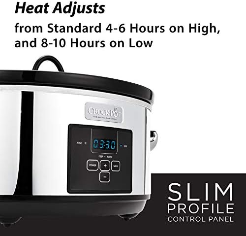 Crock-Pot 7 Quart Programmable Slow Cooker – Polished Platinum xn mf sp w8 og hw | Ref wlrbjy | Ref 6ktluu