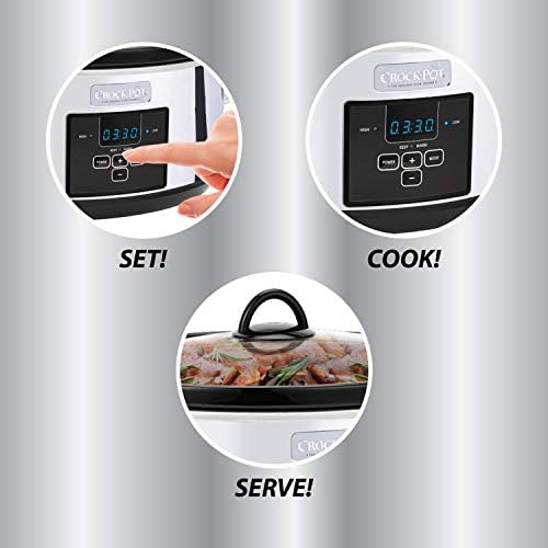 Crock-Pot 7 Quart Programmable Slow Cooker – Polished Platinum xn mf sp w8 og hw | Ref wlrbjy | Ref 6ktluu