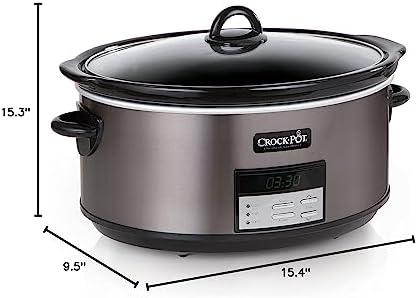 Crock-Pot 8 Quart Programmable Slow Cooker with Auto Warm 78 at nb yl ik mc | Ref 586jx8 | Ref flmfr2
