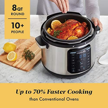 Crock-Pot 8 Quart Express Crock Multi-Use Pressure Cooker ml 67 cn qw d9 s6 | Ref n99oh8 | Ref 7swre9