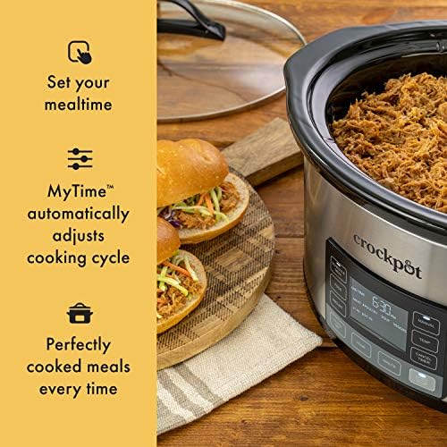 Crock-Pot MyTime 6 Quart Programmable Slow Cooker 7e qn 6n zt 34 46 | Ref 1i58a6 | Ref 2cy2sg