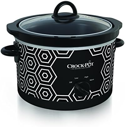 Crock-Pot 4.5 Quart Portable Slow Cooker – Black & White it 86 bz p7 m0 h6 | Ref a38289 | Ref xmuks5