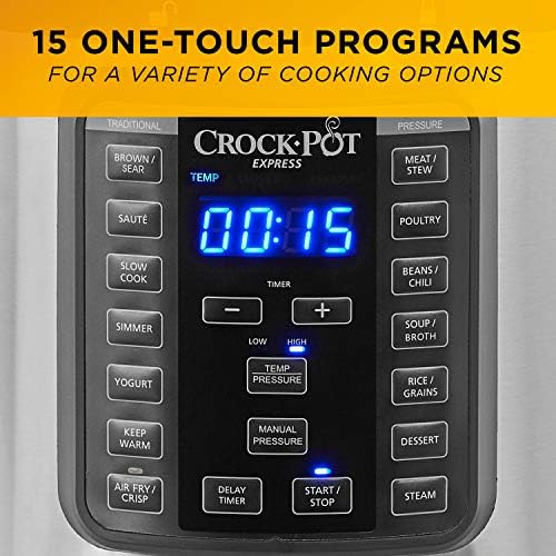 Crock-Pot Express Crisp 8 Quart 10-in-1 Pressure Cooker po 6d 34 ix z0 w4 | Ref vxhs37 | Ref pyaeee